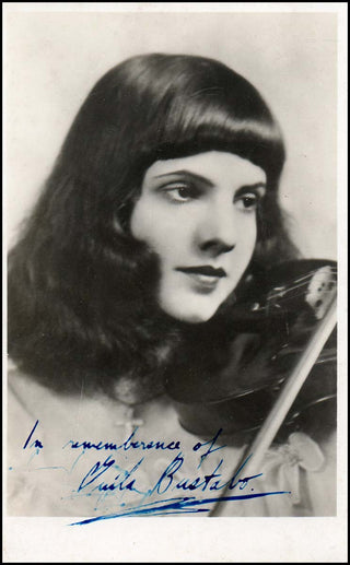 Bustabo, Guila. (1916 - 2002) Signed Photograph