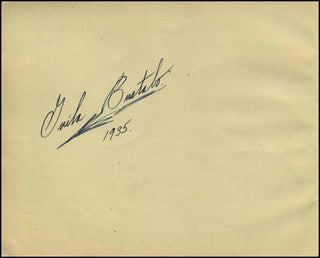 [Violinist] Bustabo, Guila. (1916 - 2002) Autograph Signature