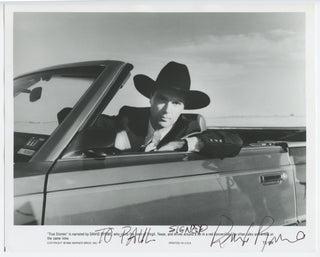 [Talking Heads] Byrne, David. (b. 1952) "True Stories" - Signed Promotional Photograph