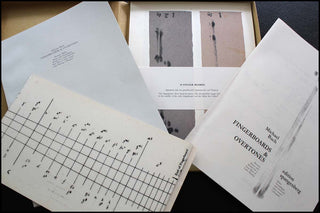 [Cage, John. (1912–1992)] Bach, Michael. (b. 1958) FINGERBOARDS & OVERTONES: Pictures, Basics and Model for a New Way of Cello Playing. Bilder Grundlagen und Entwurfe eines neuen Cellospiels.