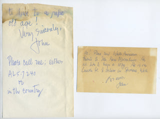 Cage, John. (1912–1992) Small Archive of Correspondence, 1961–1990