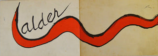 Calder, Alexander. (1898 - 1976) 1976 Maeght Opening Lithograph Invitation