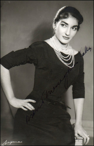 Callas, Maria. (1923–1977) Signed Luxardo Photograph