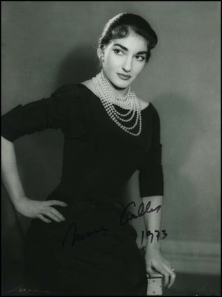 Callas, Maria. (1923–1977) Large Signed Luxardo Photograph