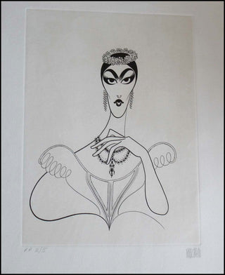 [Callas, Maria. (1923–1977)] Hirschfeld, Al. (1903–2003) "MARIA CALLAS" - Signed Etching