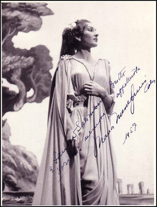 [Opera] Callas, Maria. (1923–1977) Signed "Norma" Photograph