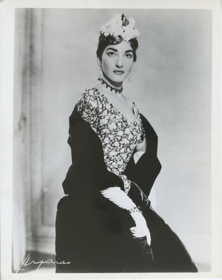 Callas, Maria. (1923–1977) Promotional Photograph