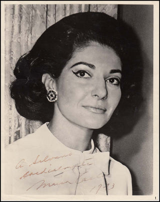 Callas, Maria. (1923–1977) Signed Photograph