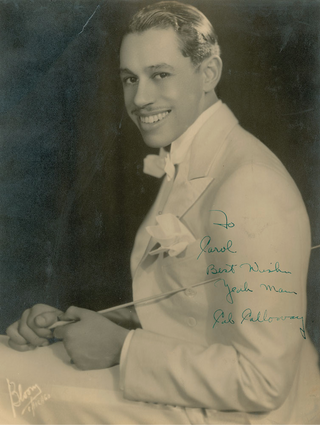 Calloway, Cab. (1907–1994) Large Signed Photograph