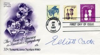 Carter, Elliot. (1908–2012) Signed Americana Series FDC