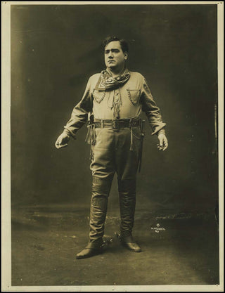 Caruso, Enrico. (1873-1921) Original Mishkin Photograph "Fanciulla del West."