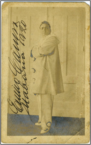 [Pagliacci] Caruso, Enrico. (1873-1921) Signed Photograph, "Pagliacci."