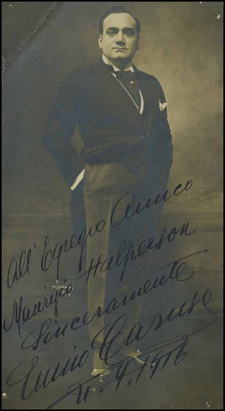 [Opera] Caruso, Enrico. (1873-1921) Signed Mishkin Photograph