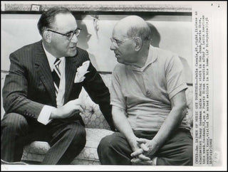 Casals, Pablo. (1876–1973) & Goodman, Benny. (1909–1986) Original 1962 Press Photograph