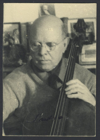 Casals, Pablo. (1876–1973) Signed Photograph