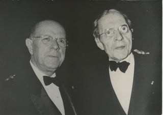 Casals, Pablo. (1876–1973) & Cortot, Alfred. (1877–1962) 1958 Photograph recording their reconciliation