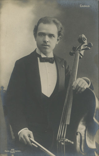 Casals, Pablo. (1876–1973) Early Postcard Photograph