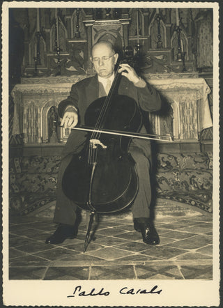 Casals, Pablo. (1876–1973) Signed Photograph