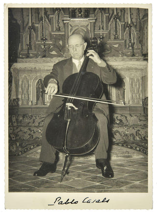 Casals, Pablo. (1876–1973) Signed Photograph