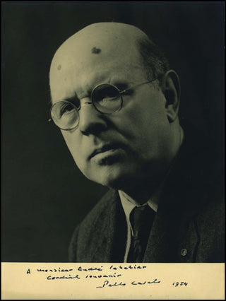 Casals, Pablo. (1876–1973) Signed Photograph