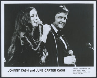 Cash, Johnny. (1932-2003) & Carter Cash, June. (1929-2003) Collection of Promotional Photographs and Press Releases