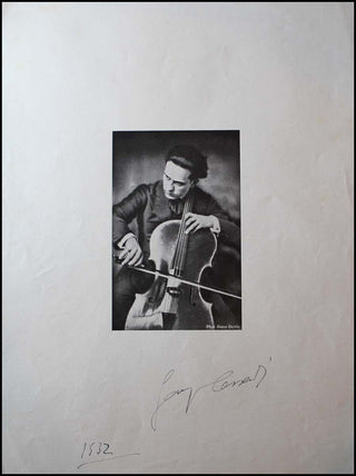 Cassado, Gaspar. (1897–1966) Signed Photograph