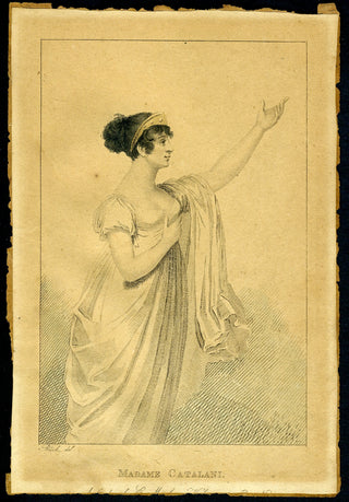 Catalani, Angelica. (1780-1849) Engraved Portrait