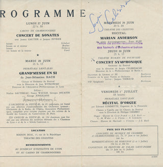 Celibidache, Sergiu. (1912–1996) Signed Program