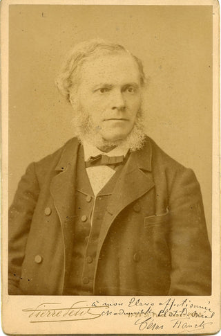 Franck, César.  (1822–1890) Signed Photograph to the wife of Alfred Cortot