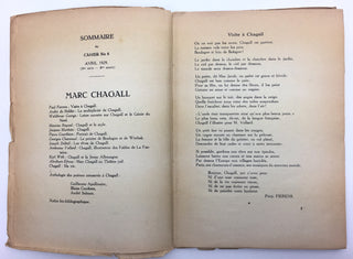 Chagall, Marc. (1887–1985) Sélection, Cahier 6: Marc Chagall