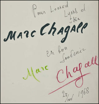 [Visual Arts] Chagall, Marc. (1887 - 1985) Marc Chagall Recent Paintings, 1966-1968 - SIGNED