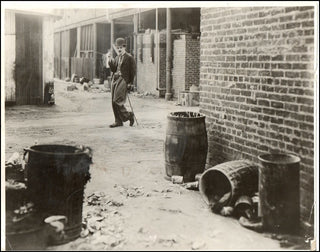 Chaplin, Charlie. (1889-1977)  Original Photograph as the iconic Tramp