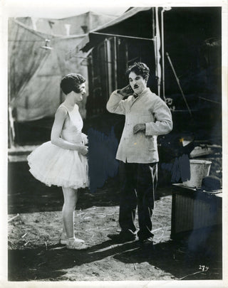 Chaplin, Charlie. (1889–1977) & Kennedy, Merna. (1908–1944) Original Photograph in "The Circus"