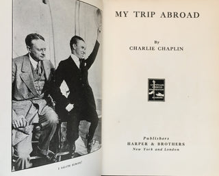 Chaplin, Charlie. (1889-1977) My Trip Abroad - INSCRIBED