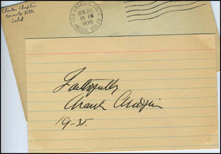 [Hollywood] Chaplin, Charlie. (1889-1977) Autograph Signature