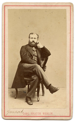 Gounod, Charles-François. (1818–1893) Early CDV Portrait Photograph