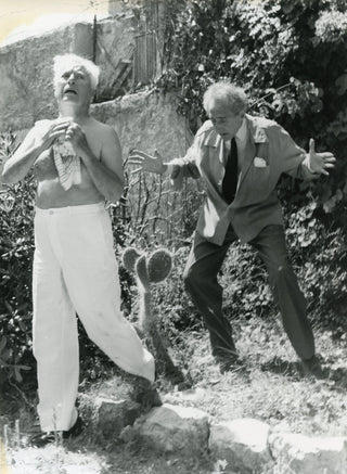 Chaplin, Charlie. (1889–1977) & Cocteau, Jean. (1889–1963) Photograph with Cocteau