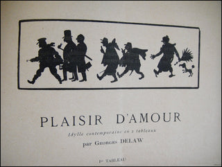 [Belle Époque] Fragerolle, Georges. (1855 - 1920) &amp; Delaw, Georges. (1871 - 1929) "Le Sphinx" - Original 1896 Théâtre du Chat Noir Program