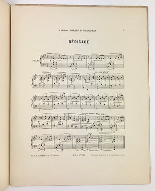 Chausson, Ernest. (1855–1899) "Quelques danses" – Inscribed to Camille Chevillard