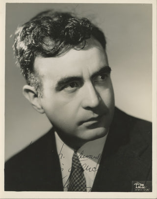 Chávez, Carlos. (1899–1978) Signed Photograph to the Box Office Treasurer of the New York Philharmonic