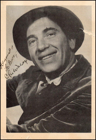 [Hollywood] Marx, Chico. (1887 - 1961) Signed Photograph _ SOLD ONE OF A KIND AUCTIONS 2013