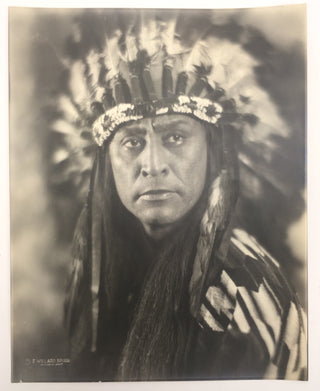 [Native Americans] Spurr, Ervin Willard.  Chief Luxosier - Original Photograph