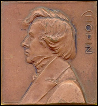 Chopin, Frédéric. (1810–1849) Bronze Stiasny Portrait Medal