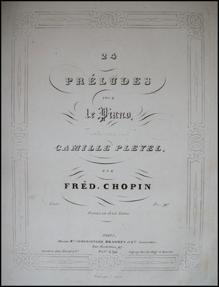 Chopin, Frédéric. (1810–1849) Sammelband: Bound Collection of First Editions