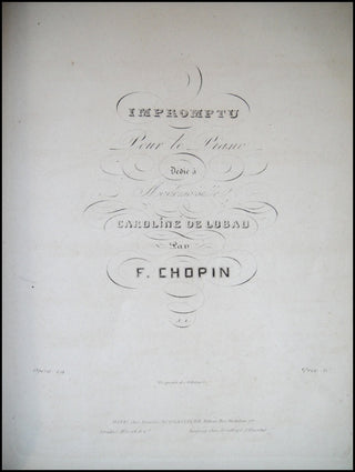 Chopin, Frédéric. (1810–1849) Sammelband: Bound Collection of First Editions