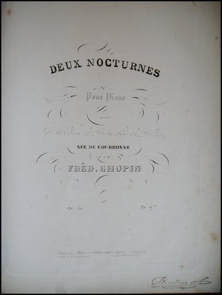 Chopin, Frédéric. (1810–1849) Sammelband: Bound Collection of First Editions