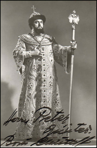 Christoff, Boris. (1914-1993) Signed Photograph as Boris Godunov