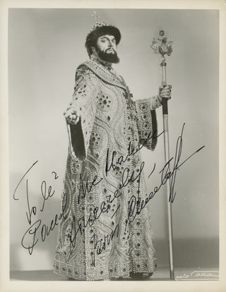 Christoff, Boris. (1914-1993) Signed Photograph as Boris Godunov