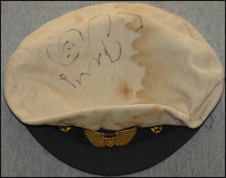 [Jazz & Song] Berry, Chuck. (b. 1926) & Diddley, Bo. (1928 - 2008) Chuck Berry's Aviator Hat, signed by Berry and Didley