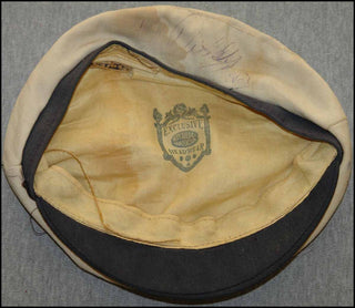 [Jazz & Song] Berry, Chuck. (b. 1926) & Diddley, Bo. (1928 - 2008) Chuck Berry's Aviator Hat, signed by Berry and Didley